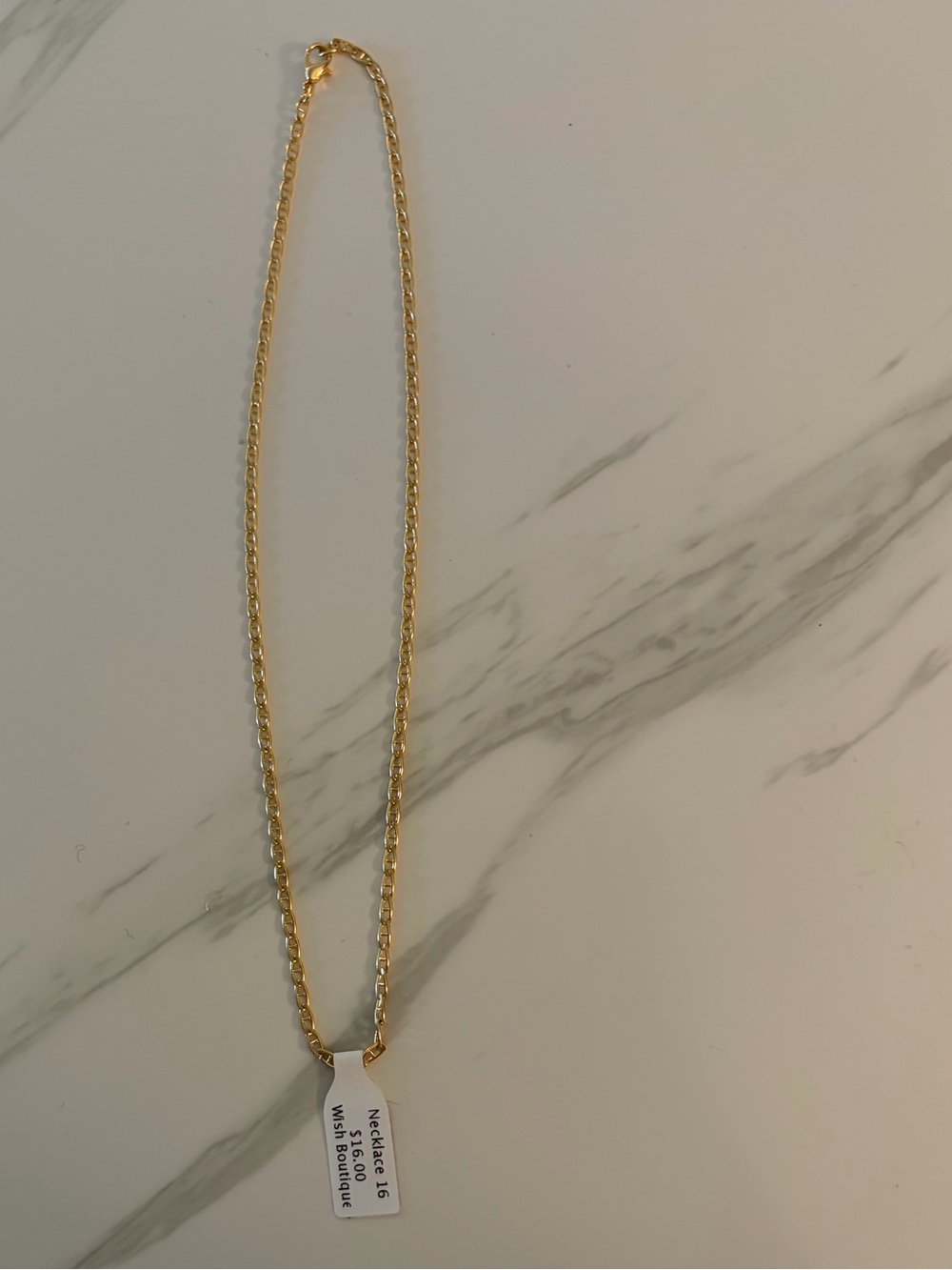 Gold chain necklace